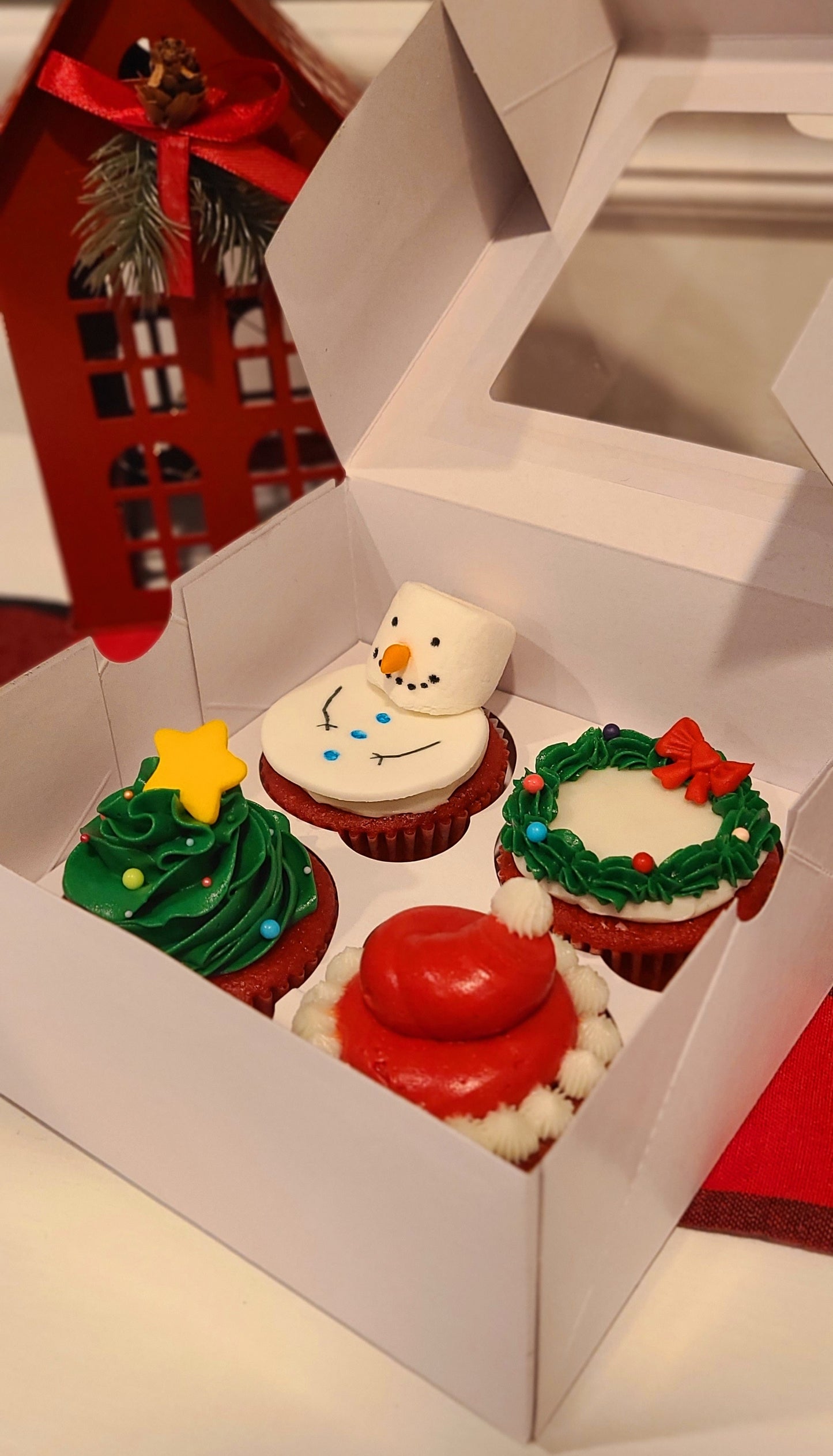 Cupcake Christmas - set of 4